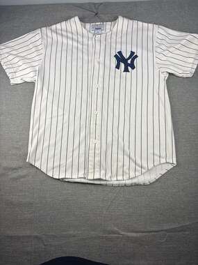 Vintage 90s Starter New York Yankees Phil Rizzuto #10 MLB Pinstripe Jersey XL